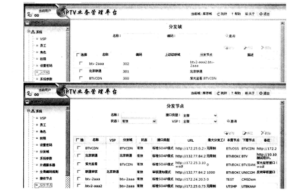 分发域分发节点配置